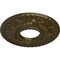 Ekena Millwork Hurley Ceiling Medallion (Fits Canopies up to 7 1/4"), 22 1/8"OD x 7 1/4"ID x 1 3/4"P, Brass CM26HUBRS - alternate 3